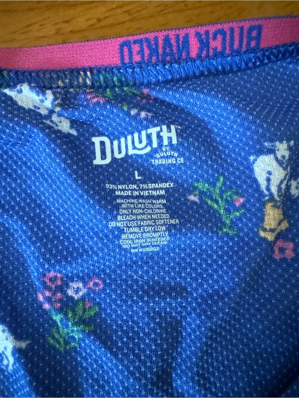 Two pairs of Duluth Trading Co Blue Floral Mesh and yellow bikini  NWOT - Picture 3 of 6
